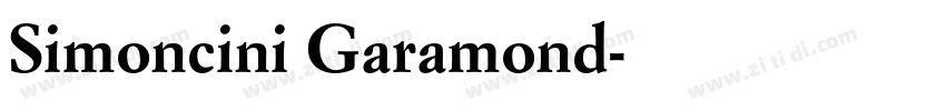 Simoncini Garamond字体转换